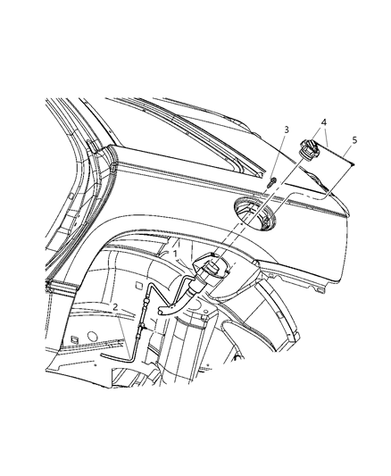 2006 Chrysler Pacifica Fuel Tank Filler Tube Diagram