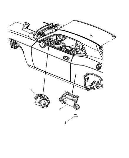 2008 Dodge Challenger Sensors - Steering & Suspension Diagram