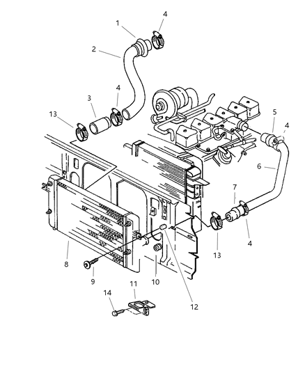 1997 Dodge Ram 2500 Charge Air Cooler System Diagram