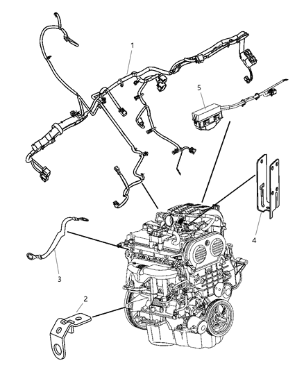 2010 Jeep Liberty Wiring-Engine Diagram for 68058921AC