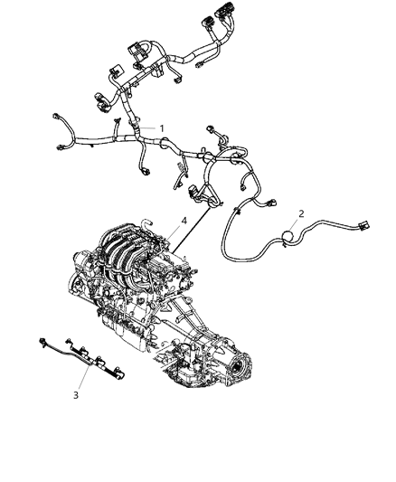2011 Jeep Wrangler Wiring-Engine Diagram for 68058650AB