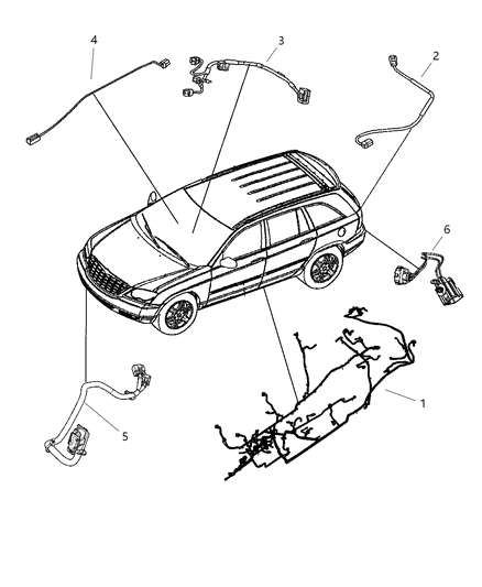 2007 Chrysler Pacifica Wiring-Unified Body Diagram for 4869085AE