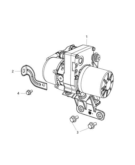 2014 Jeep Grand Cherokee Power Steering Pump Diagram for 5154663AB