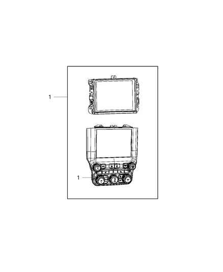 2020 Ram 4500 Switches - Heater & A/C Diagram