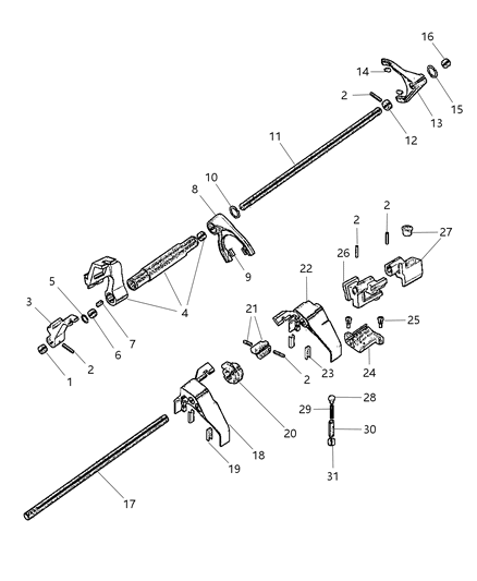 2015 Dodge Viper Lever-Offset Diagram for 68211571AA