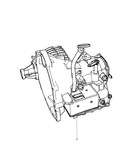 2006 Chrysler Town & Country Transaxle Assembly Diagram 1