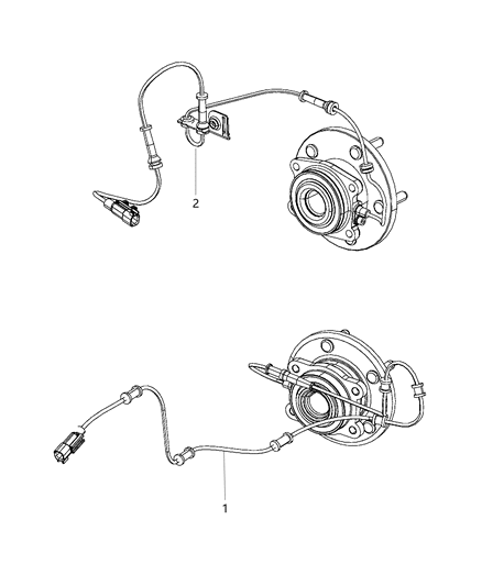 2014 Chrysler 200 Sensor-Anti-Lock Brakes Diagram for 5085822AC