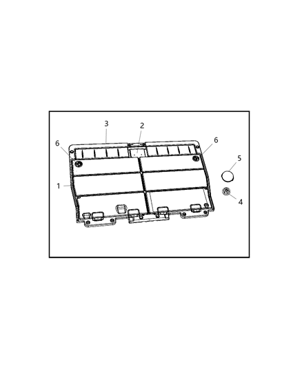 2012 Dodge Grand Caravan Load Floor, Stow-N-Go Quad Diagram