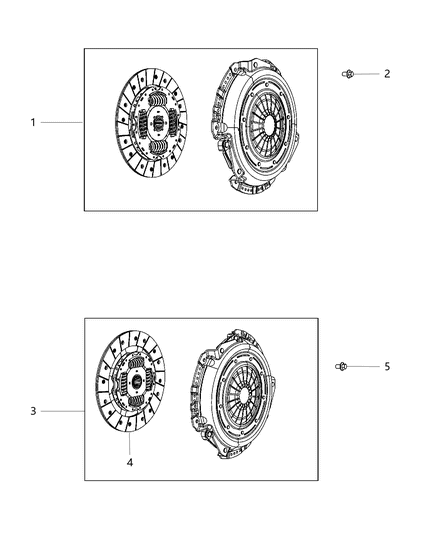 2012 Jeep Wrangler Cl Disc-Clutch Diagram for 52104790AB