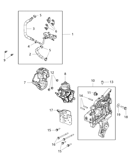 2015 Jeep Cherokee Washer Diagram for 68093394AA