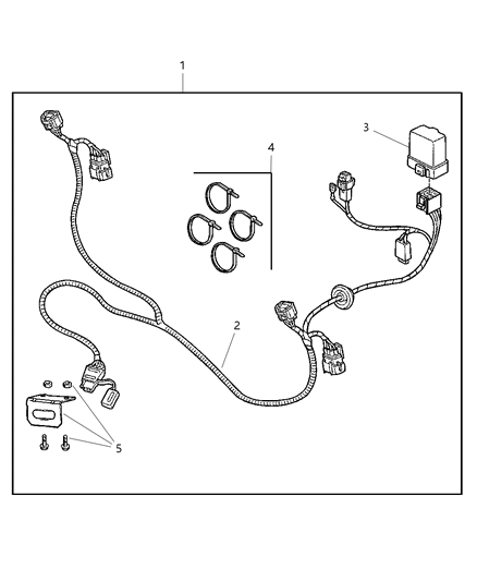 2002 Chrysler Concorde Wiring-Trailer Tow Diagram for 82204639