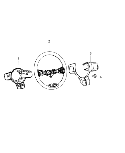 2015 Jeep Compass Steering Wheel Assembly Diagram