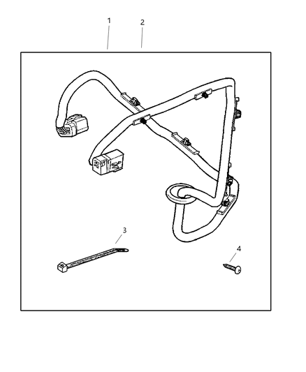 2001 Dodge Ram 1500 Wiring-Trailer Tow Diagram for 82204641