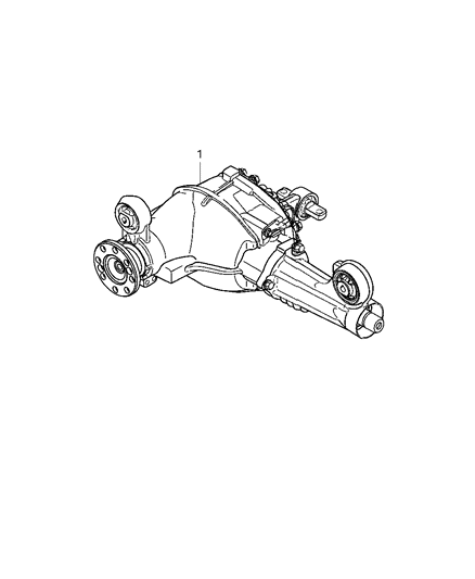 2008 Jeep Commander Axle Assembly, Front Diagram