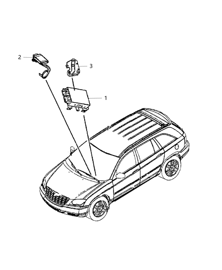 2008 Chrysler Pacifica Module-IMMOBILIZER Diagram for 5026140AC