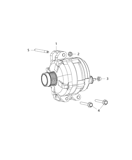 2014 Ram 1500 ALTERNATO-Engine Diagram for 4801778AF