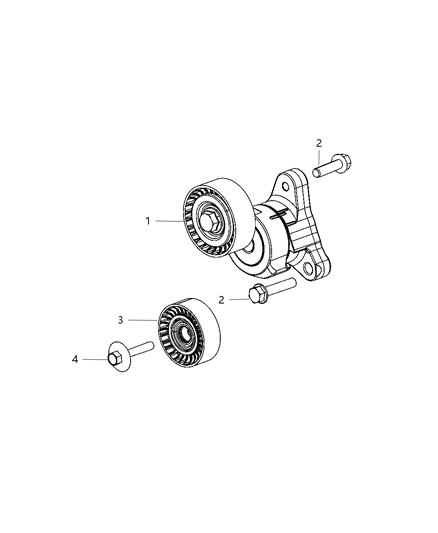 2012 Dodge Dart Pulley & Related Parts Diagram 2