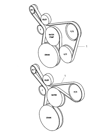 2001 Jeep Wrangler Drive Belts Diagram 2