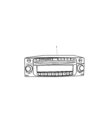 2004 Chrysler Crossfire Radio Diagram for 5114034AA