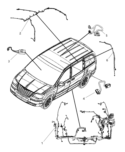 2009 Dodge Grand Caravan Wiring-Unified Body Diagram for 68052055AC