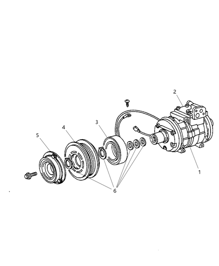 2006 Jeep Wrangler COMPRES0R-Air Conditioning Diagram for R5037617AD
