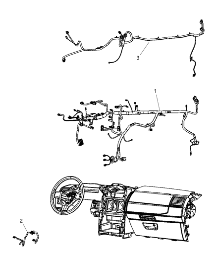 2008 Dodge Grand Caravan Wiring-Instrument Panel Diagram for 4868939AF