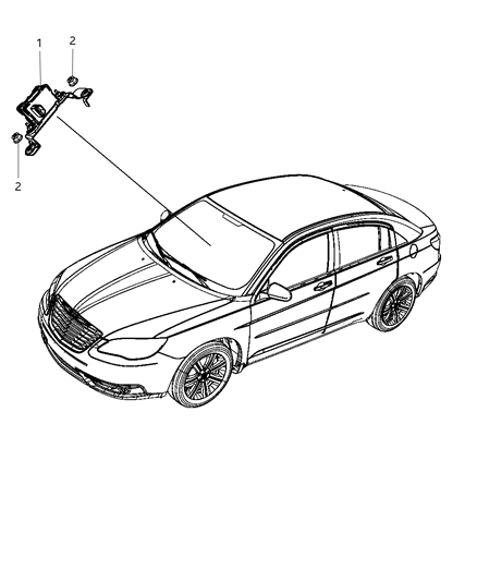 2013 Dodge Avenger Sensors - Steering & Suspension Diagram
