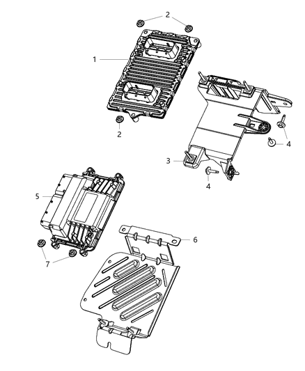 2015 Dodge Dart Modules, Engine Compartment Diagram 2