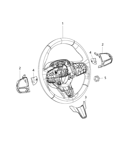 2018 Chrysler Pacifica Steering Wheel Assembly Diagram