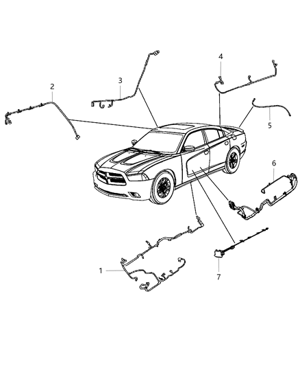 2011 Dodge Charger Wiring-Jumper Diagram for 68084160AB