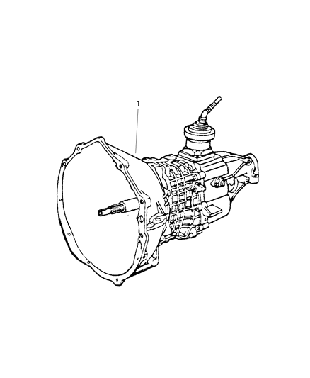 2004 Jeep Wrangler Trans-5 Speed Diagram for R2108296AB