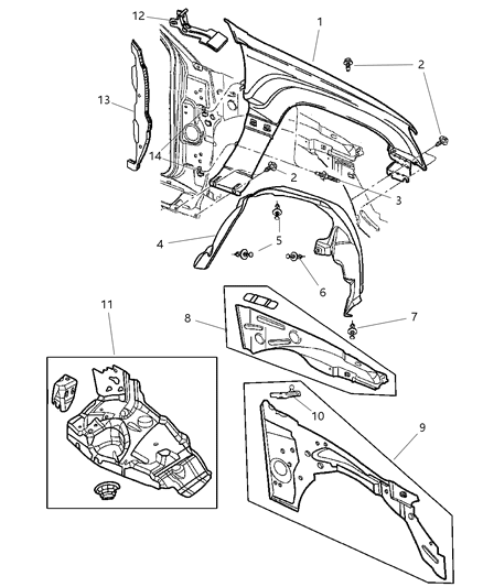 2002 Jeep Grand Cherokee Support-Front Suspension Diagram for 5017481AC