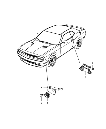 2013 Dodge Challenger Sensors - Steering & Suspension Diagram