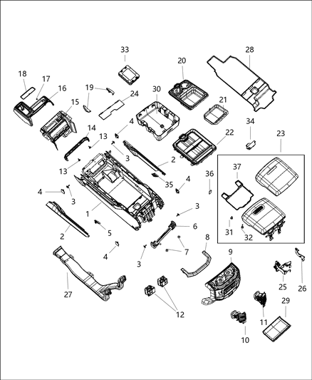 2019 Ram 4500 Switch-Heated Seat Diagram for 6EM16TX7AA