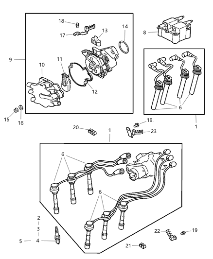 1998 Chrysler Cirrus Ignition Diagram for SPW03893AA