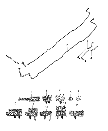 2012 Ram 4500 Tube-Fuel Supply Diagram for 52122463AD