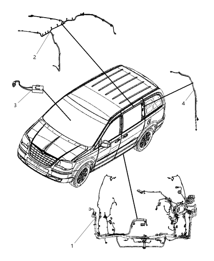 2010 Dodge Grand Caravan Wiring-Unified Body Diagram for 68045062AC