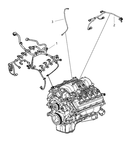 2009 Dodge Charger Wiring-Engine Diagram for 5148029AD