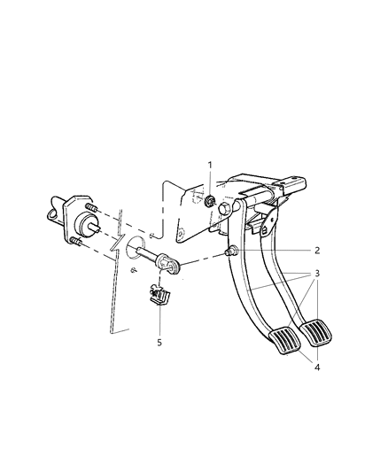 1998 Jeep Cherokee Clutch Pedal Diagram