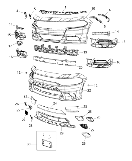2015 Dodge Charger Bracket-Adaptor Diagram for 68280498AA