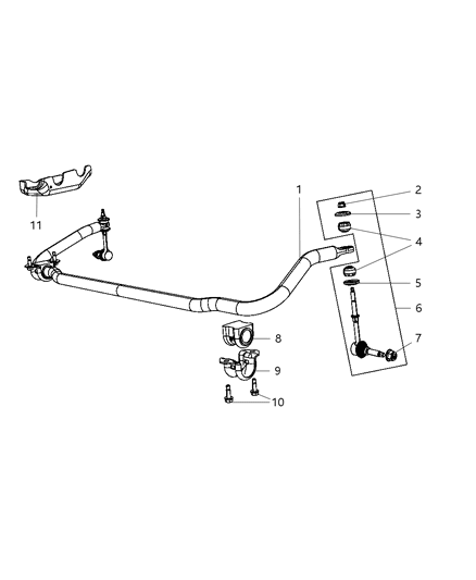 2010 Dodge Ram 3500 Bar-Front Diagram for 68051674AA
