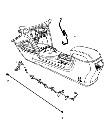 2013 Dodge Dart Wiring-Console Diagram for 68142755AD