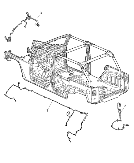 2007 Jeep Wrangler Wiring-Chassis Diagram for 68030089AB