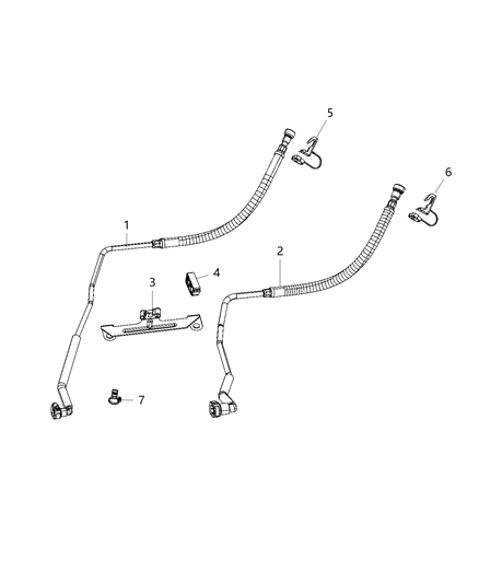 2020 Ram 3500 Tube-Fuel Supply Diagram for 57008365AA