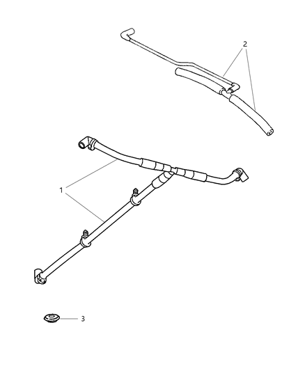 2003 Dodge Viper Harness-CCV To Air Cleaner Diagram for 5037308AC