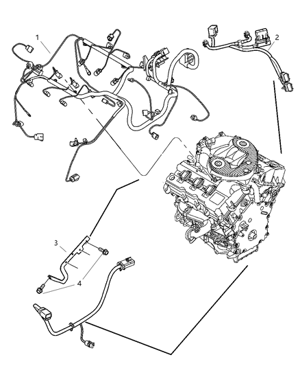 2007 Dodge Avenger Wiring-Engine Diagram for 4795738AD