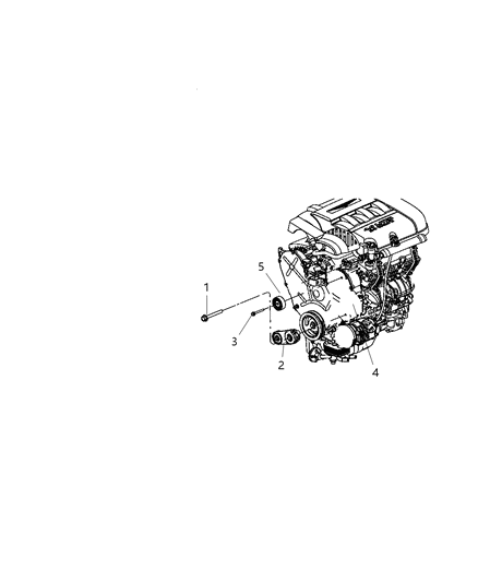 2007 Chrysler Pacifica Pulley & Related Parts Diagram
