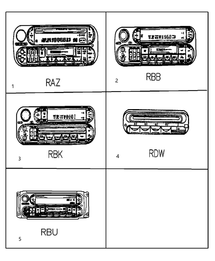 2003 Chrysler Town & Country Radios Diagram
