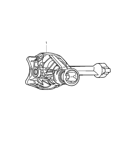 2007 Jeep Liberty Axle Assembly, Front Diagram