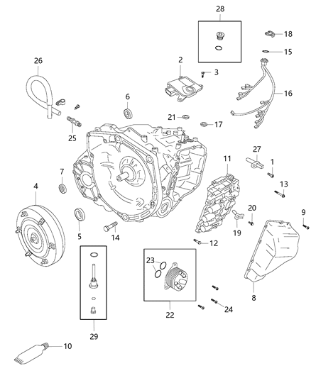 2020 Jeep Compass Seal-Transmission Diagram for 68373845AA